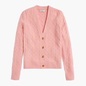 J. Crew blush pink extra soft cable cardigan 2X